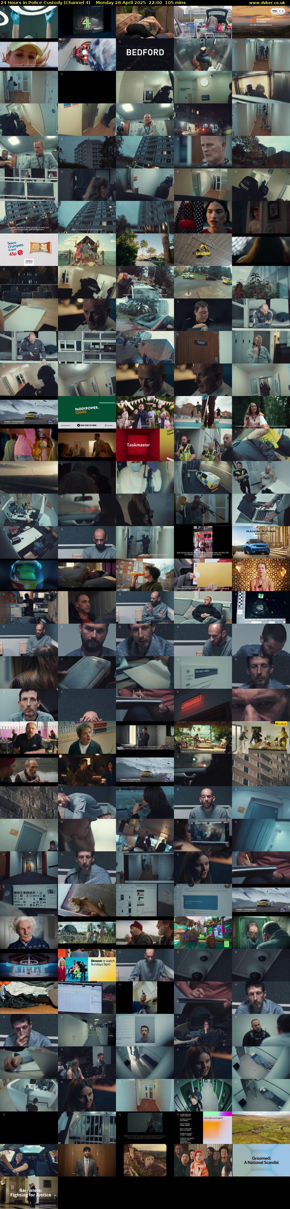 24 Hours in Police Custody (Channel 4) Monday 28 April 2025 22:00 - 23:45