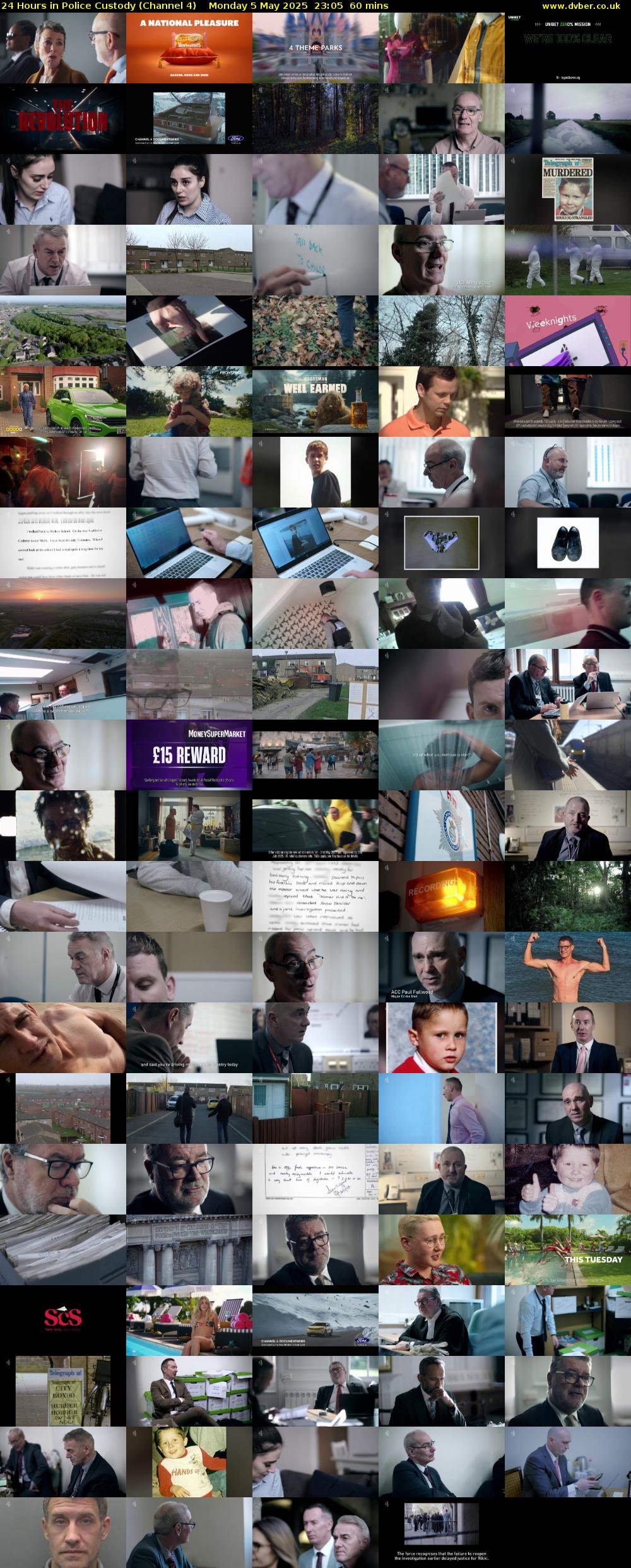 24 Hours in Police Custody (Channel 4) Monday 5 May 2025 23:05 - 00:05