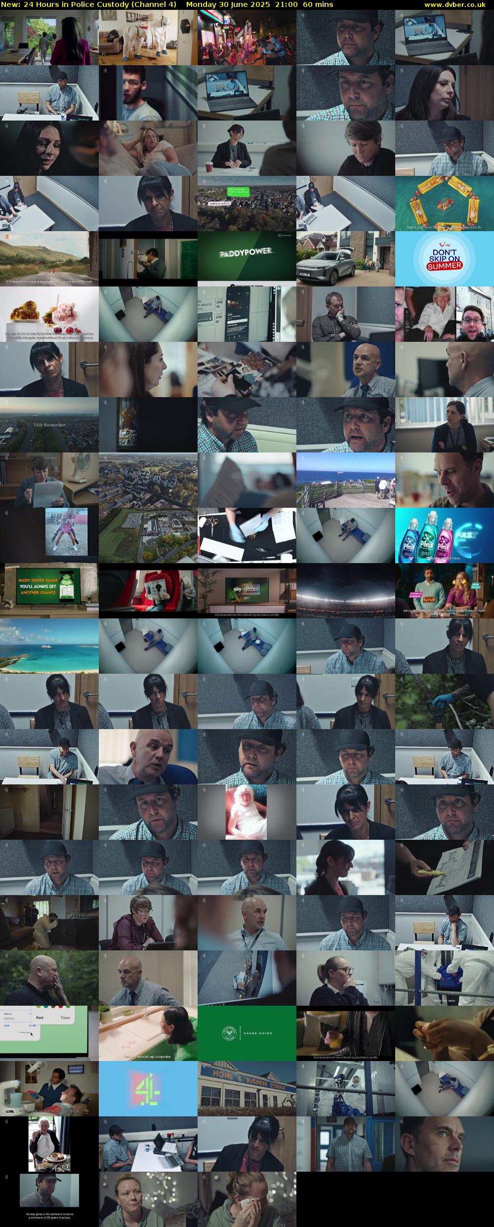 24 Hours in Police Custody (Channel 4) Monday 30 June 2025 21:00 - 22:00