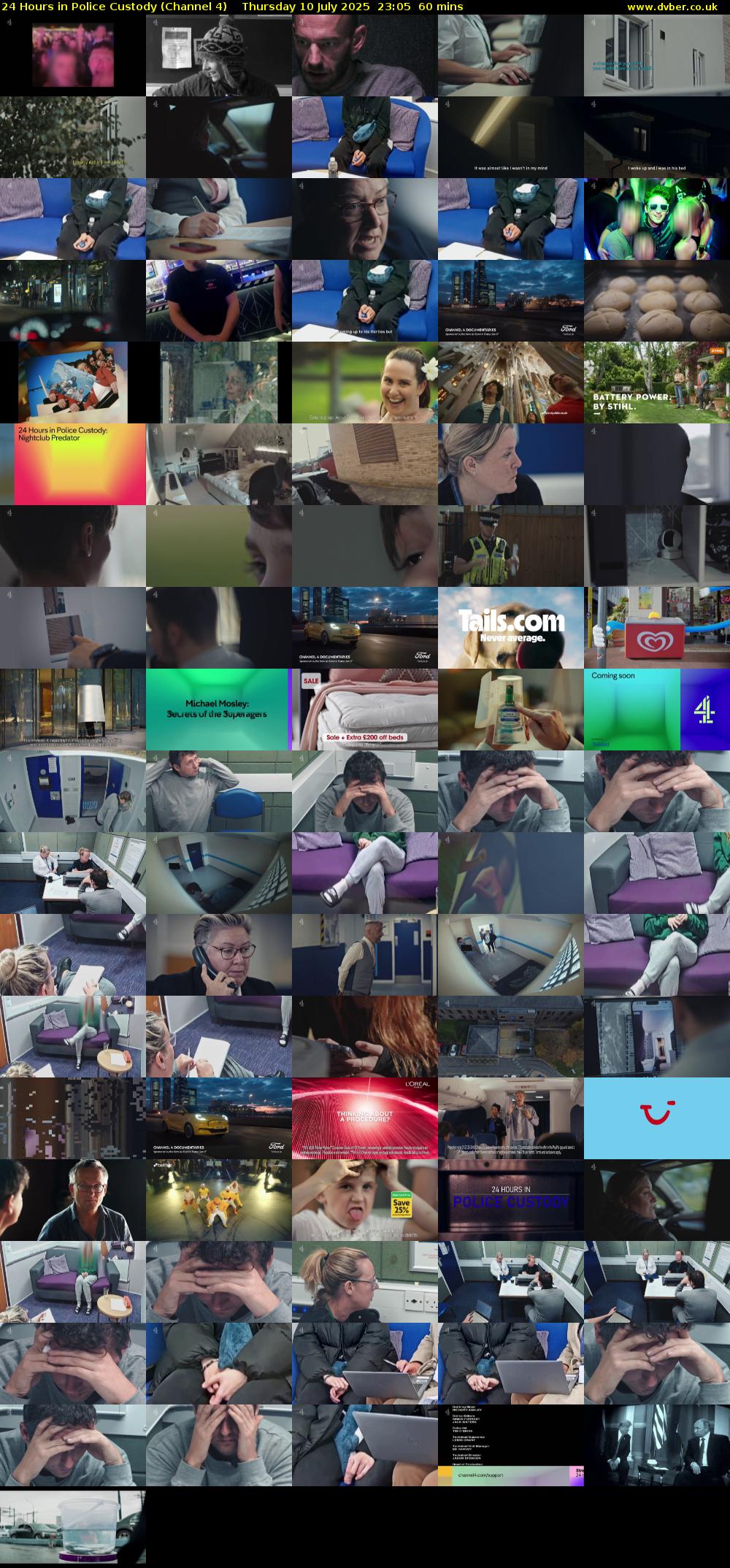 24 Hours in Police Custody (Channel 4) Thursday 10 July 2025 23:05 - 00:05