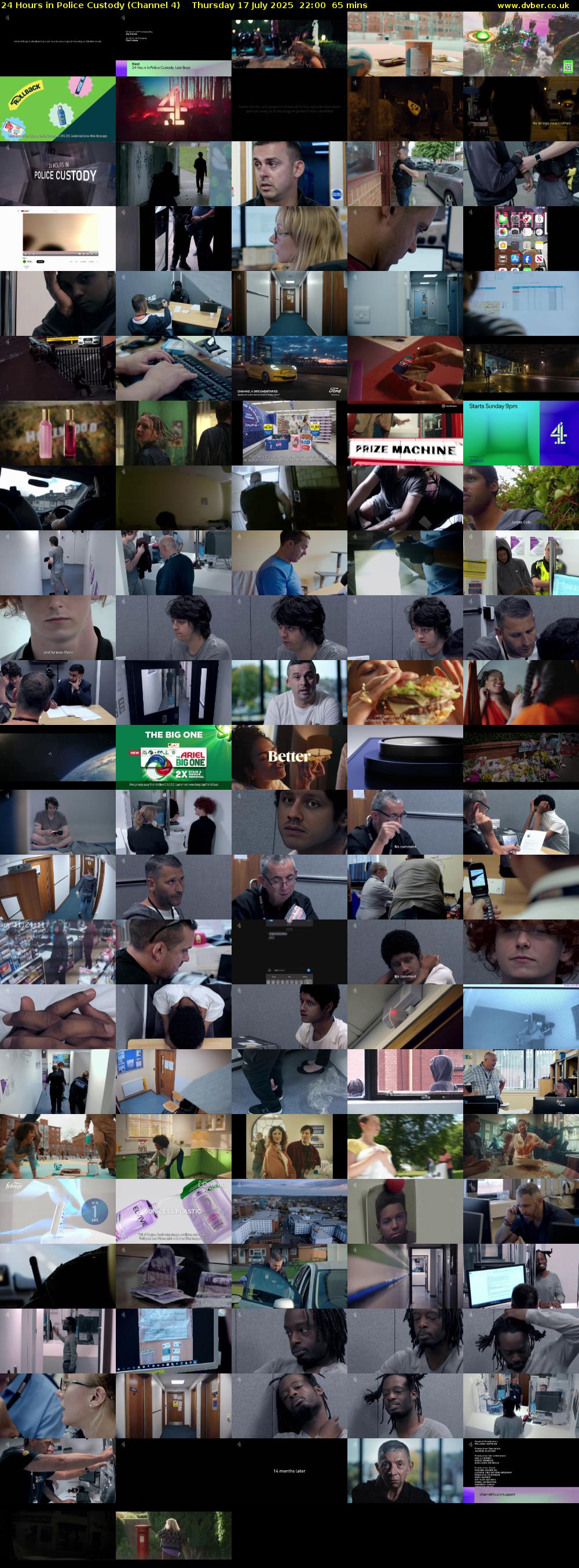 24 Hours in Police Custody (Channel 4) Thursday 17 July 2025 22:00 - 23:05