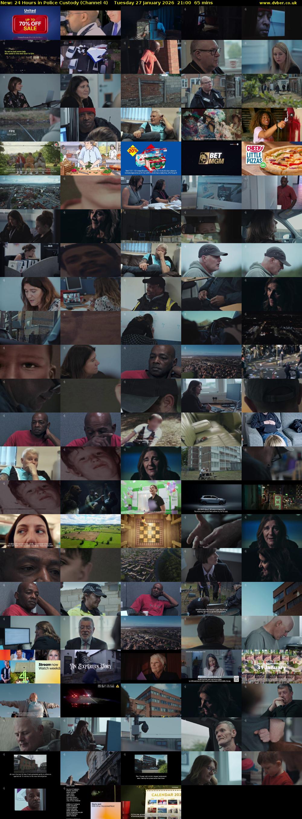 24 Hours in Police Custody (Channel 4) Tuesday 27 January 2026 21:00 - 22:05