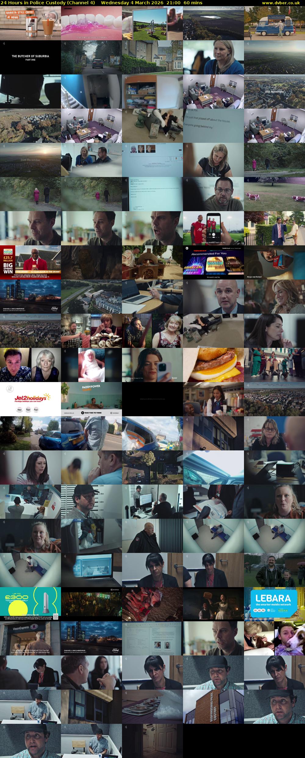 24 Hours in Police Custody (Channel 4) Wednesday 4 March 2026 21:00 - 22:00