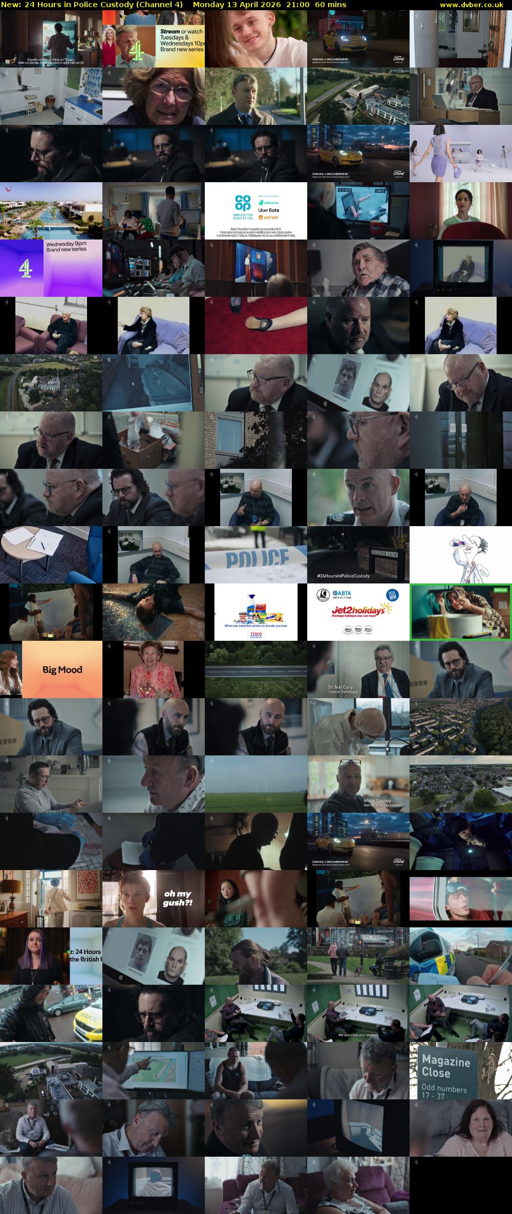 24 Hours in Police Custody (Channel 4) Monday 13 April 2026 21:00 - 22:00