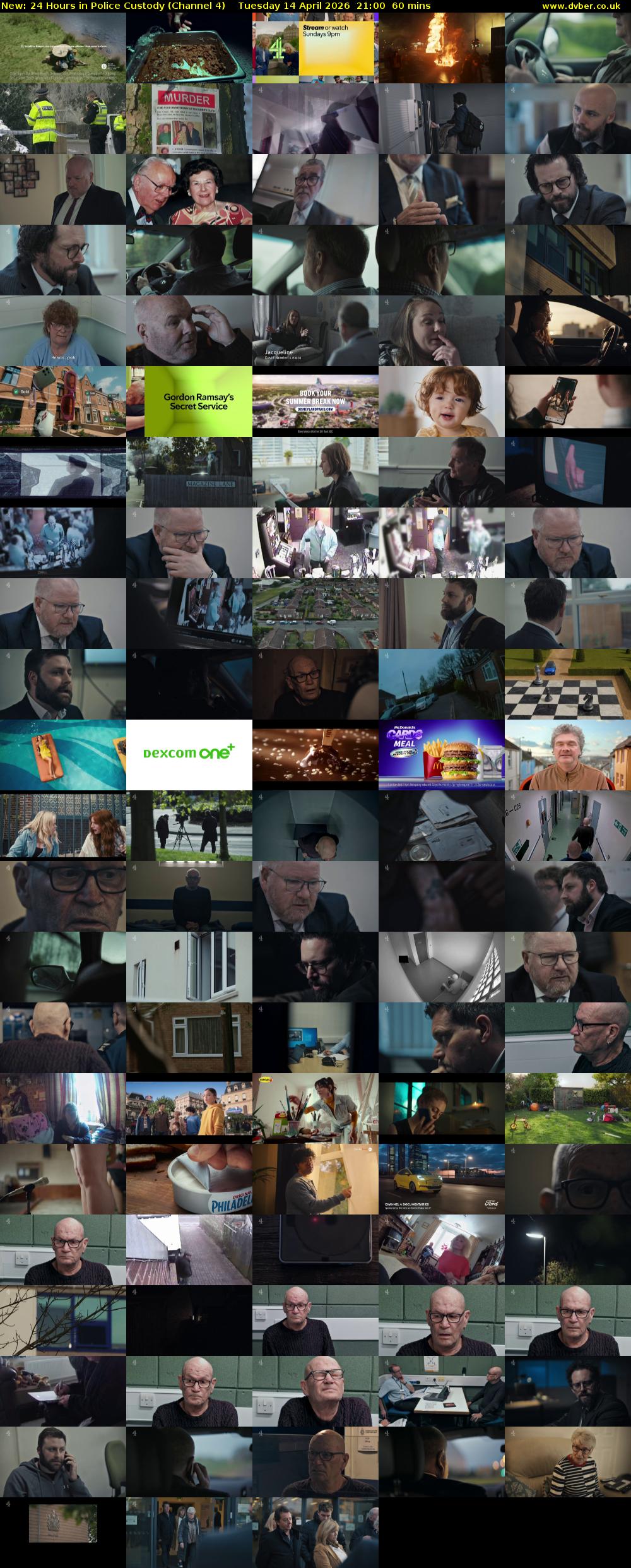 24 Hours in Police Custody (Channel 4) Tuesday 14 April 2026 21:00 - 22:00