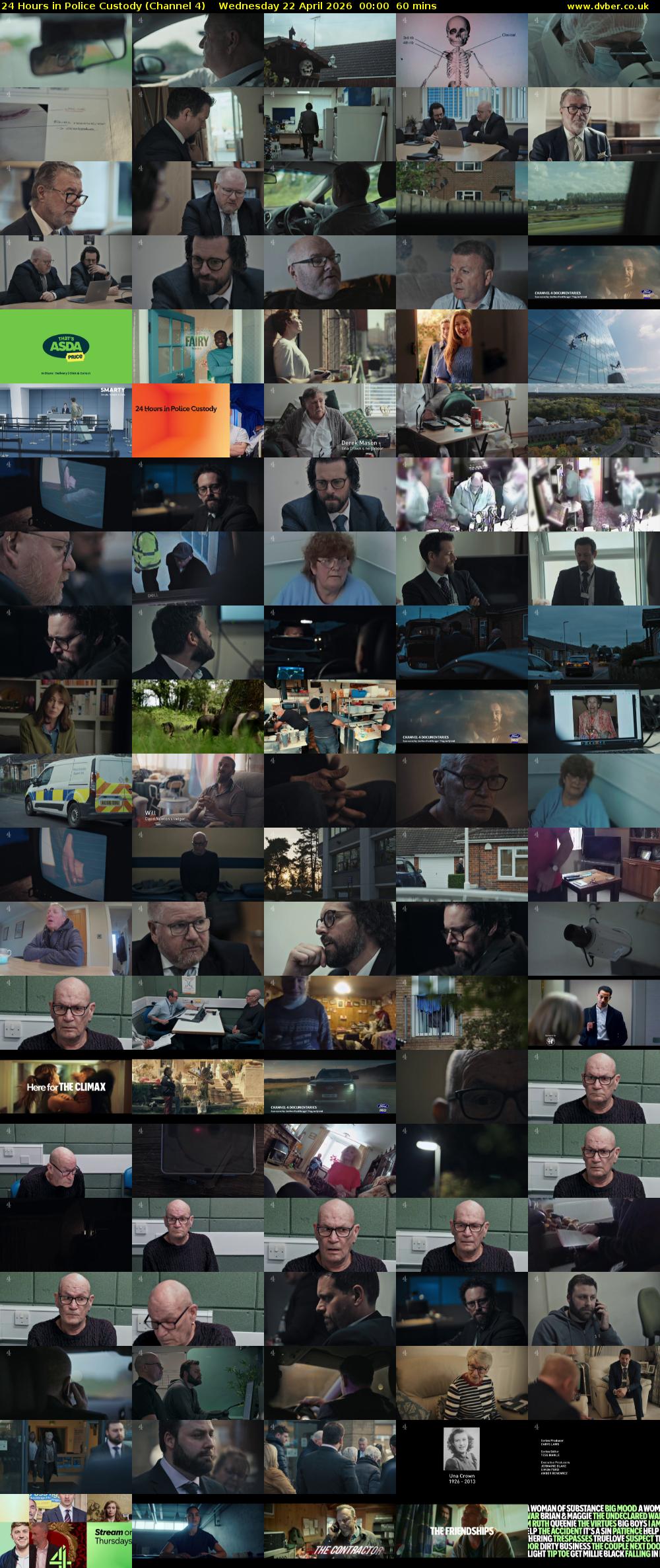 24 Hours in Police Custody (Channel 4) Wednesday 22 April 2026 00:00 - 01:00