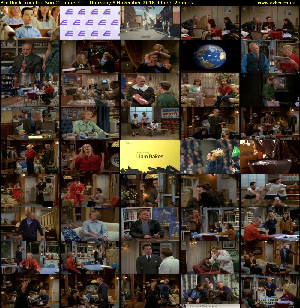 3rd Rock from the Sun (Channel 4) Thursday 8 November 2018 06:55 - 07:20
