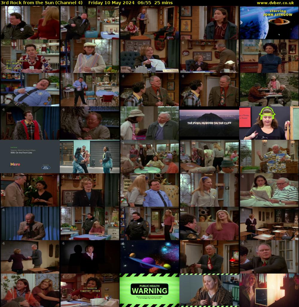 3rd Rock from the Sun (Channel 4) Friday 10 May 2024 06:55 - 07:20