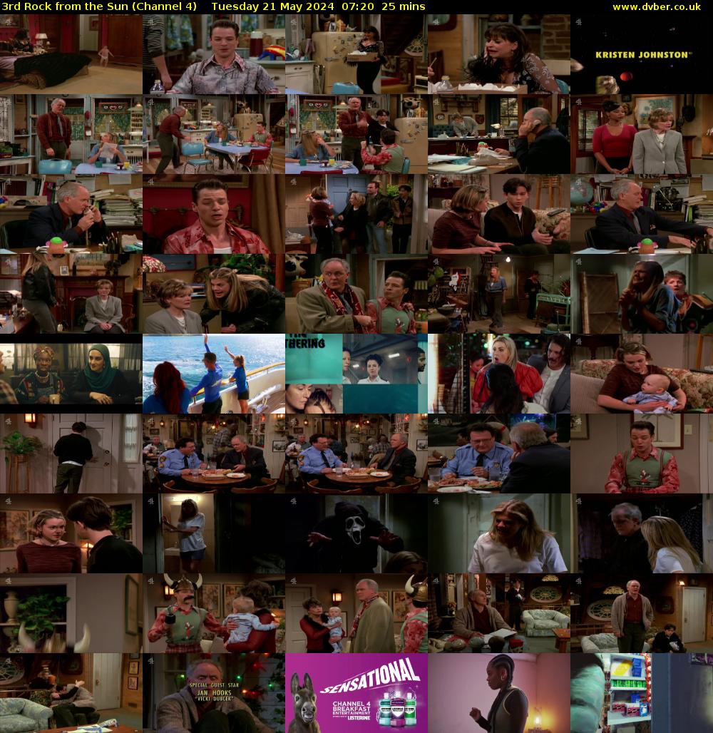 3rd Rock from the Sun (Channel 4) Tuesday 21 May 2024 07:20 - 07:45
