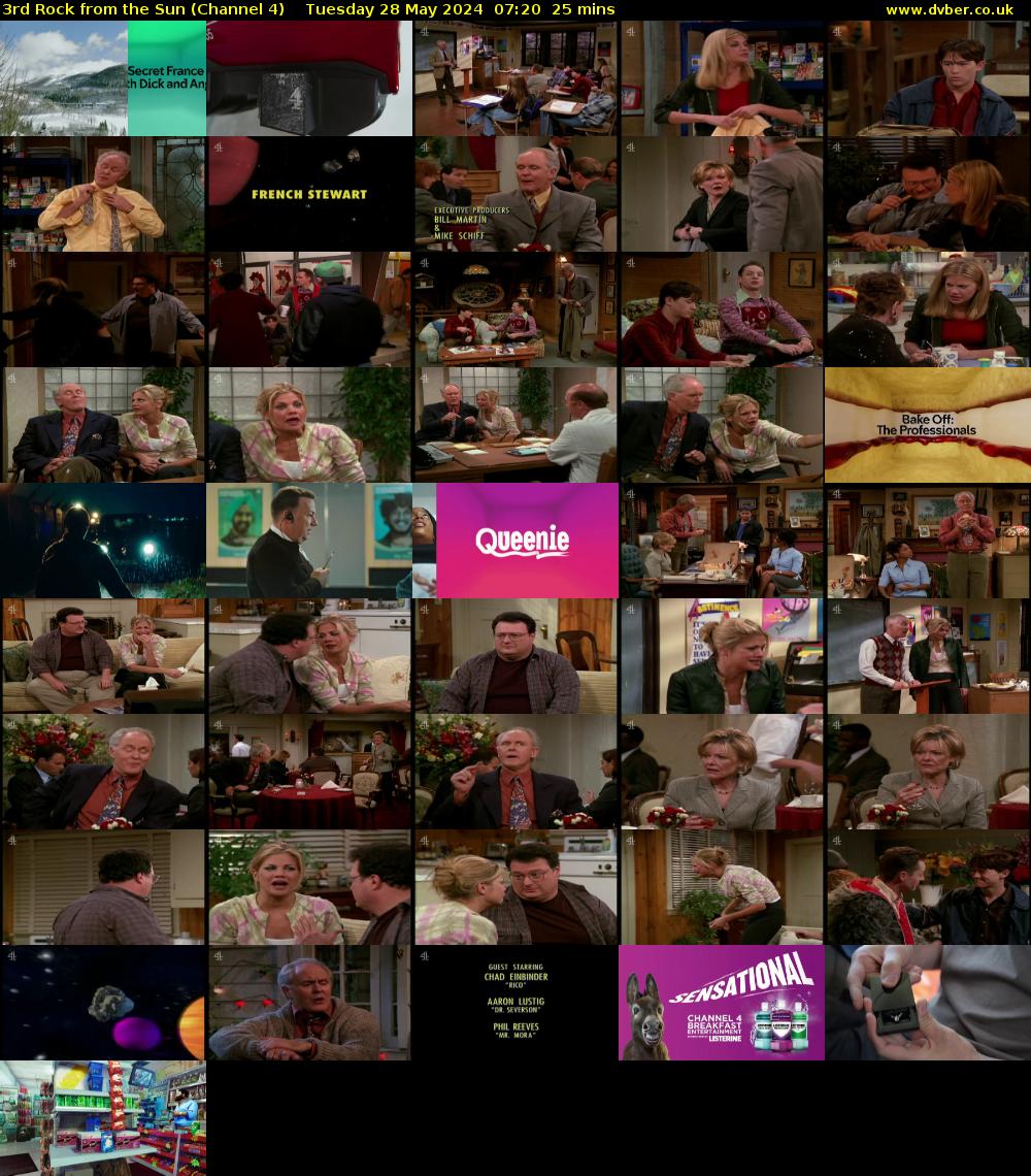 3rd Rock from the Sun (Channel 4) Tuesday 28 May 2024 07:20 - 07:45