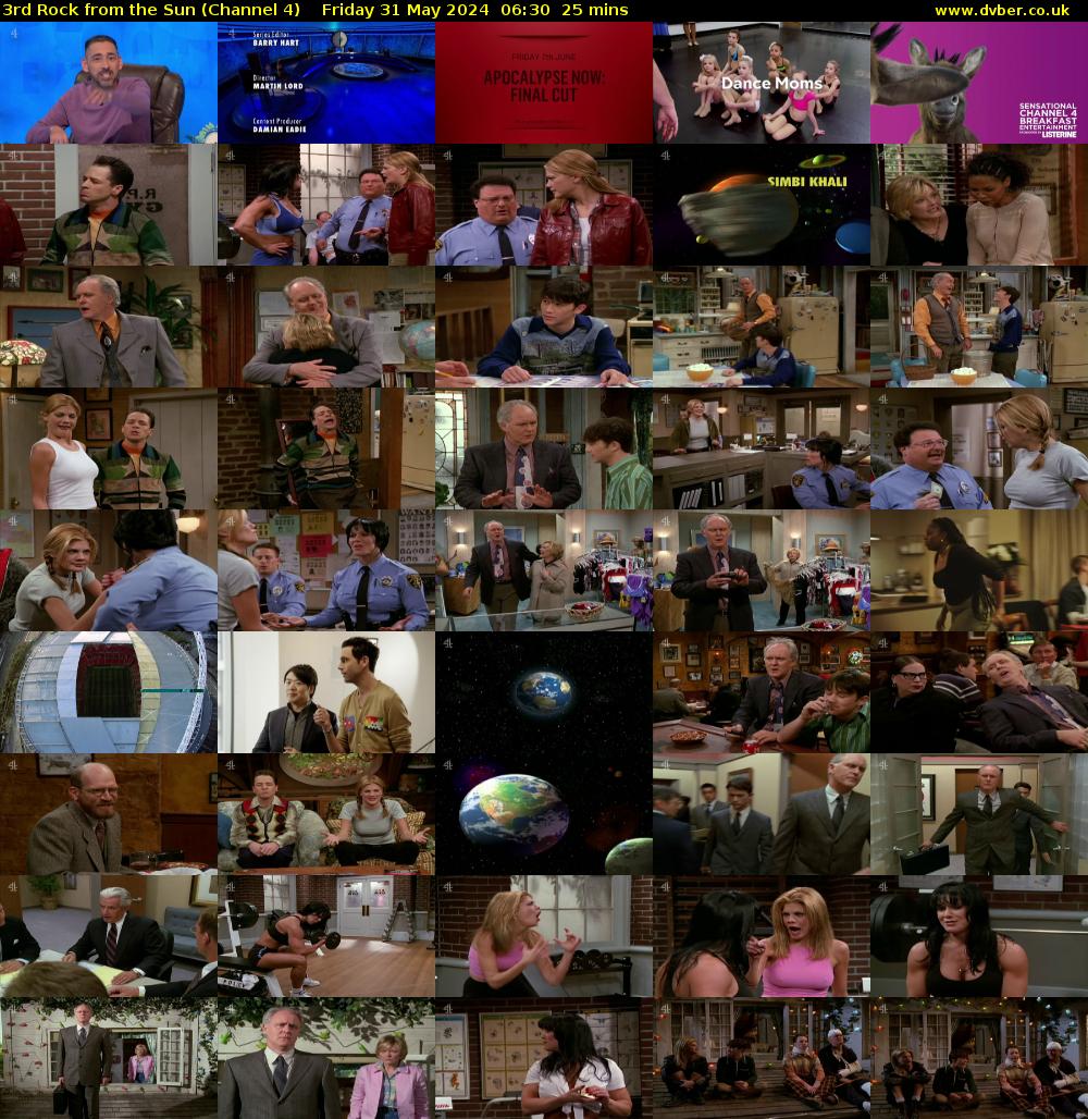 3rd Rock from the Sun (Channel 4) Friday 31 May 2024 06:30 - 06:55