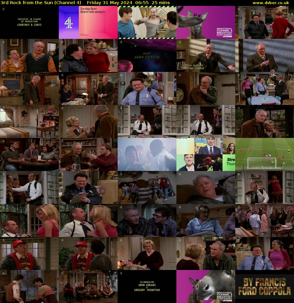 3rd Rock from the Sun (Channel 4) Friday 31 May 2024 06:55 - 07:20