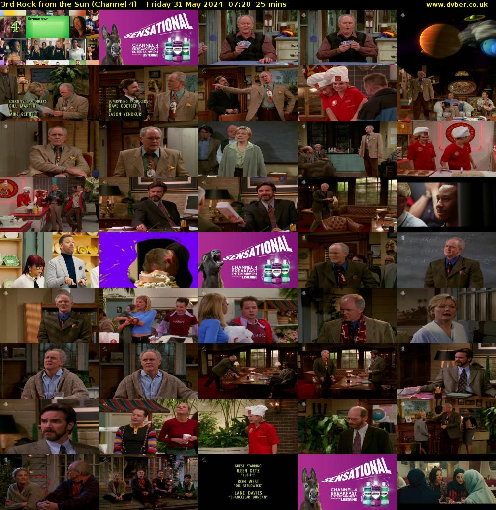 3rd Rock from the Sun (Channel 4) Friday 31 May 2024 07:20 - 07:45