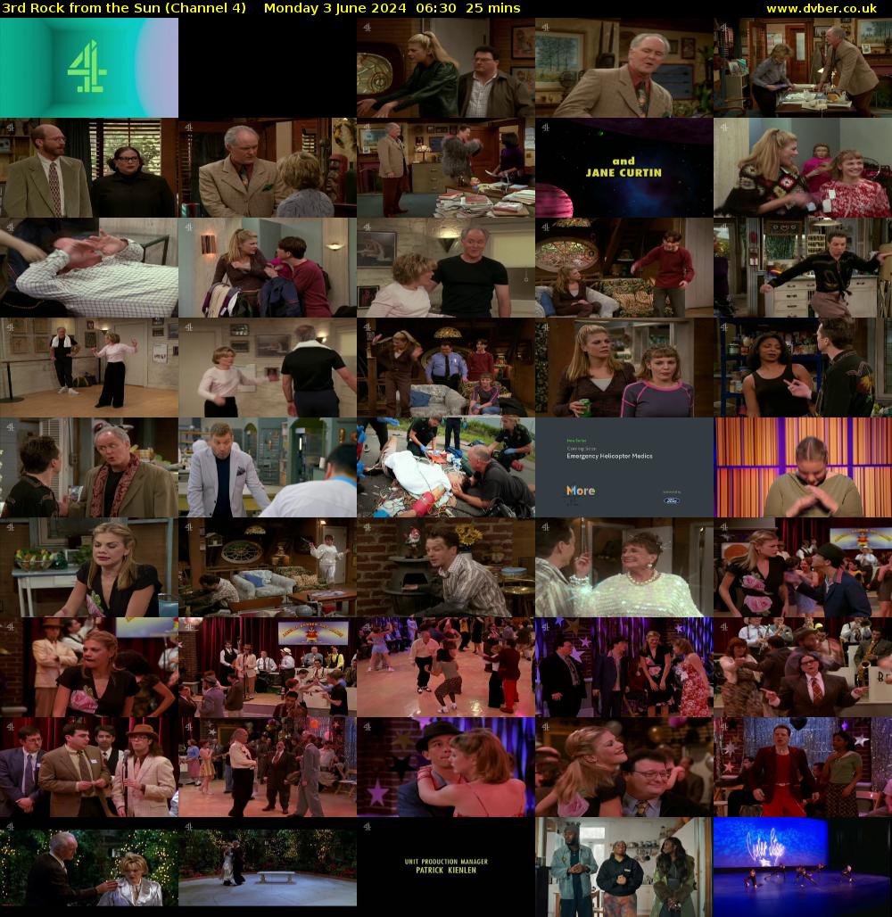 3rd Rock from the Sun (Channel 4) Monday 3 June 2024 06:30 - 06:55