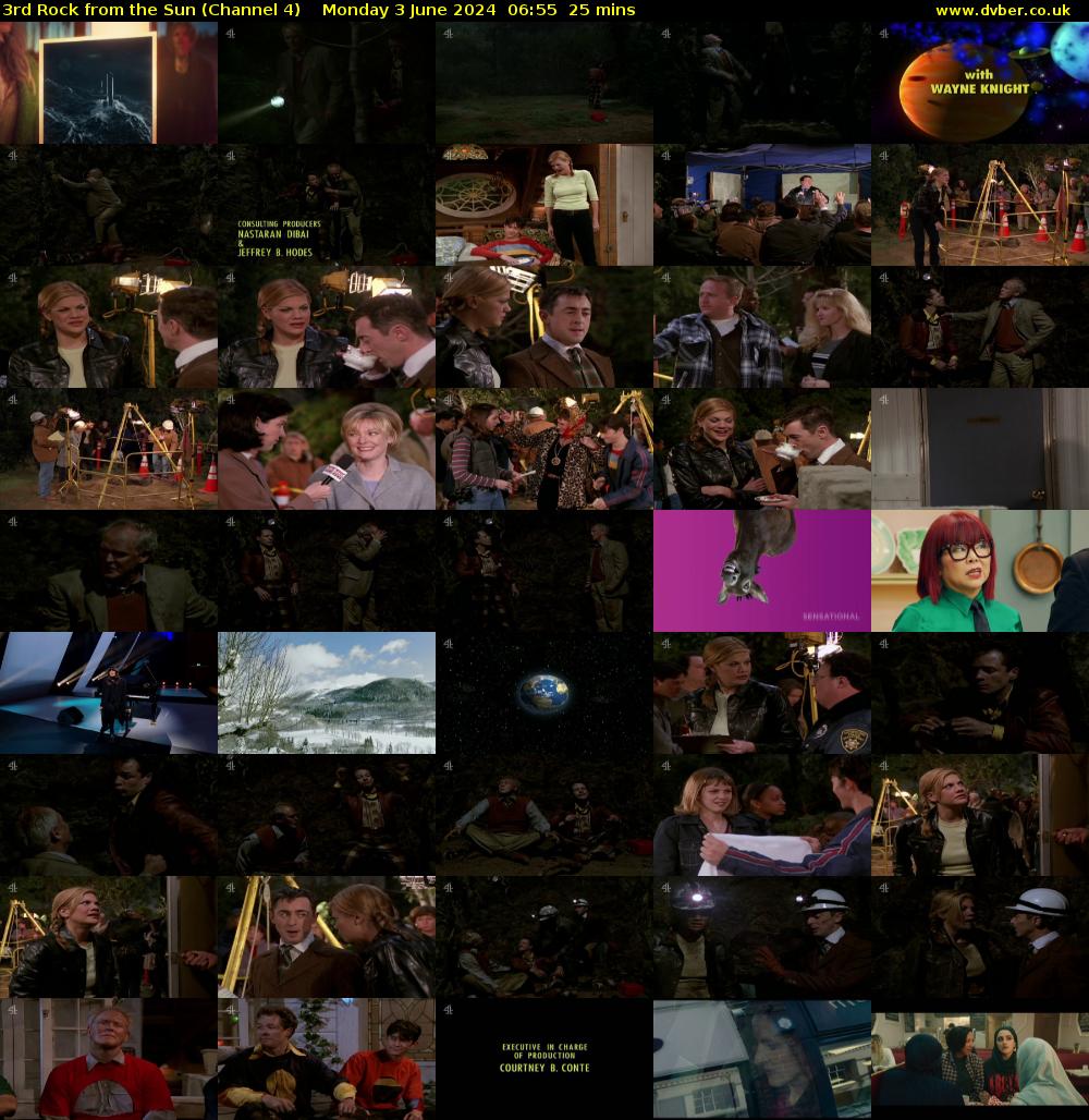 3rd Rock from the Sun (Channel 4) Monday 3 June 2024 06:55 - 07:20