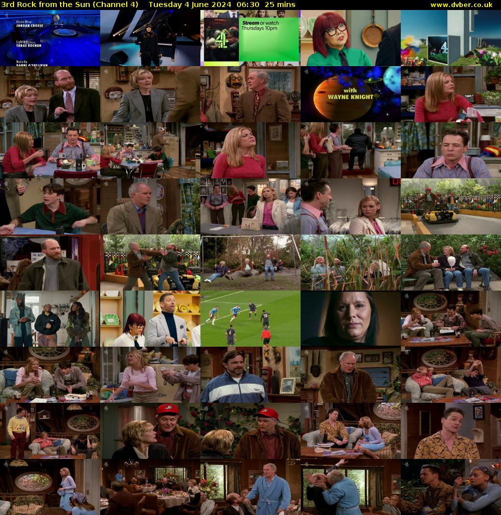 3rd Rock from the Sun (Channel 4) Tuesday 4 June 2024 06:30 - 06:55