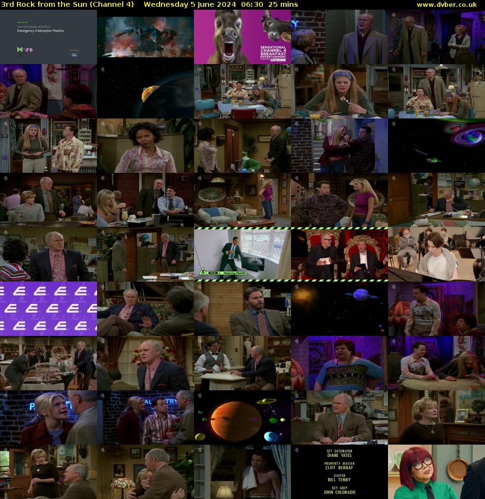 3rd Rock from the Sun (Channel 4) Wednesday 5 June 2024 06:30 - 06:55