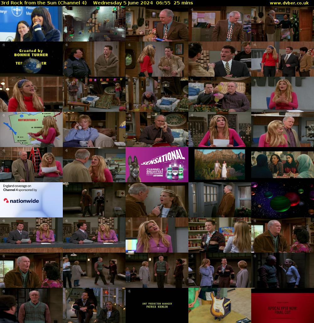3rd Rock from the Sun (Channel 4) Wednesday 5 June 2024 06:55 - 07:20