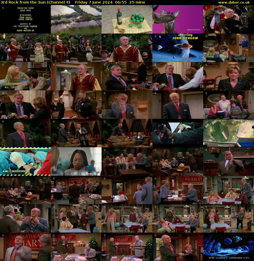 3rd Rock from the Sun (Channel 4) Friday 7 June 2024 06:55 - 07:20
