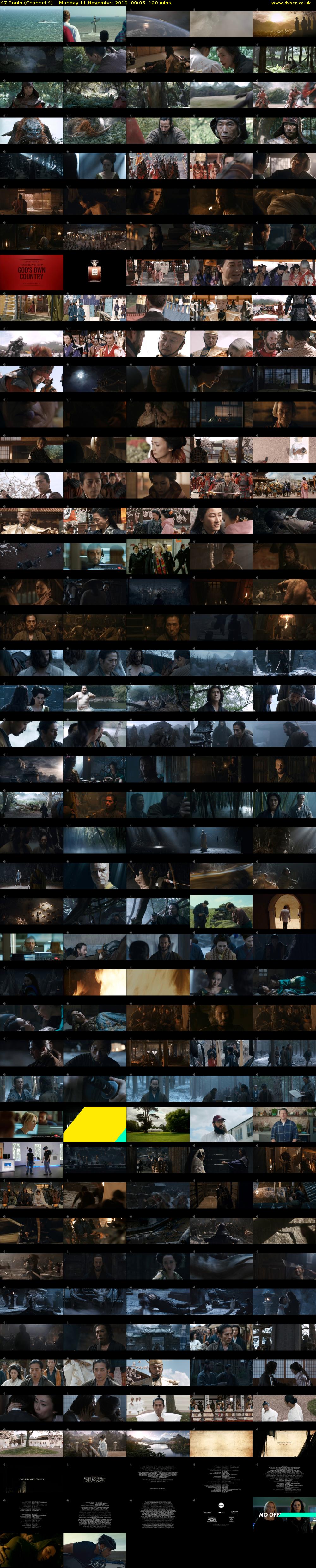 47 Ronin (Channel 4) Monday 11 November 2019 00:05 - 02:05
