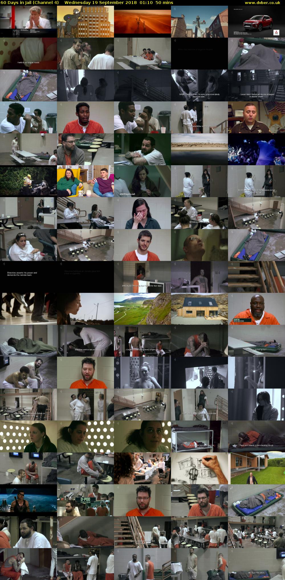 60 Days in Jail (Channel 4) Wednesday 19 September 2018 01:10 - 02:00