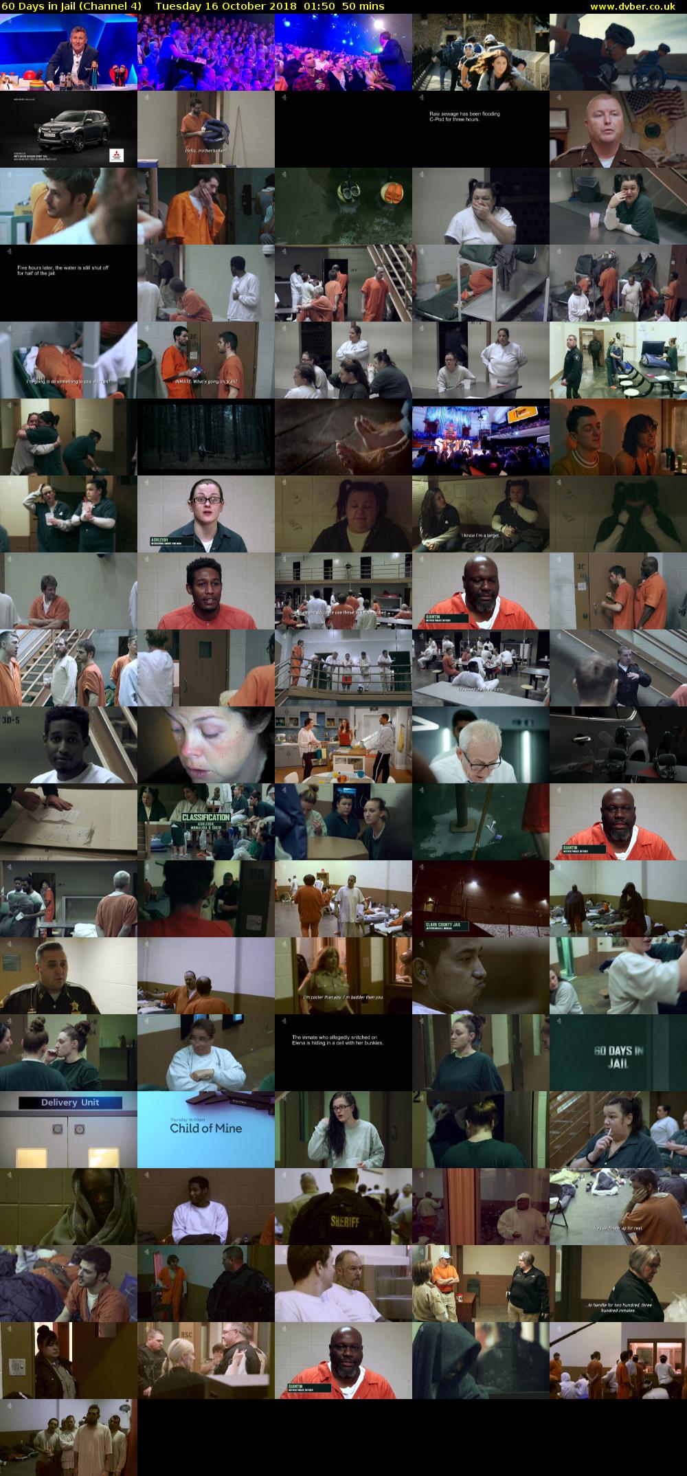 60 Days in Jail (Channel 4) Tuesday 16 October 2018 01:50 - 02:40