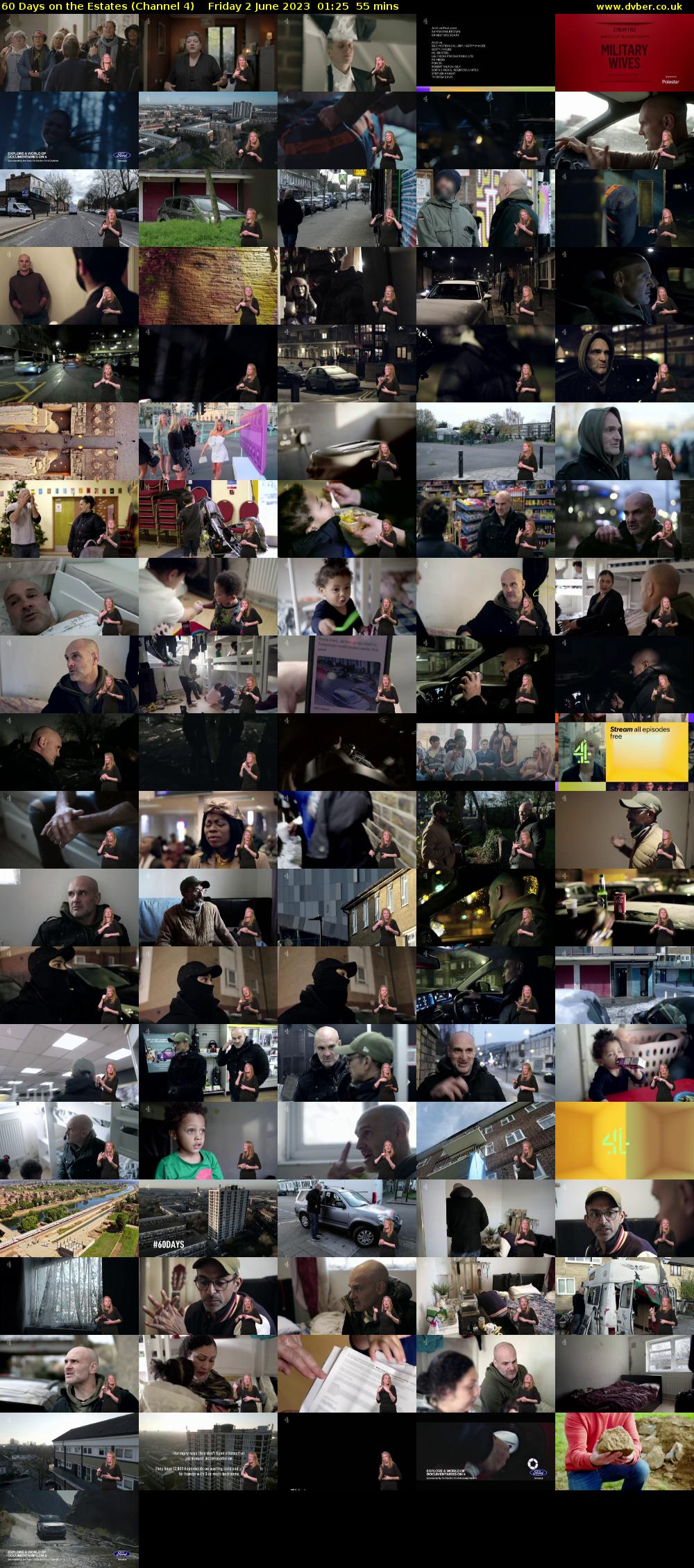 60 Days on the Estates (Channel 4) Friday 2 June 2023 01:25 - 02:20