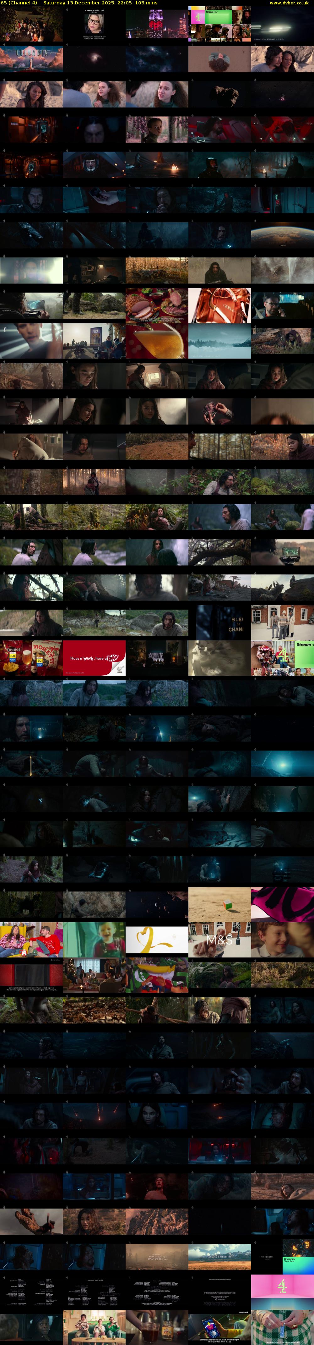65 (Channel 4) Saturday 13 December 2025 22:05 - 23:50