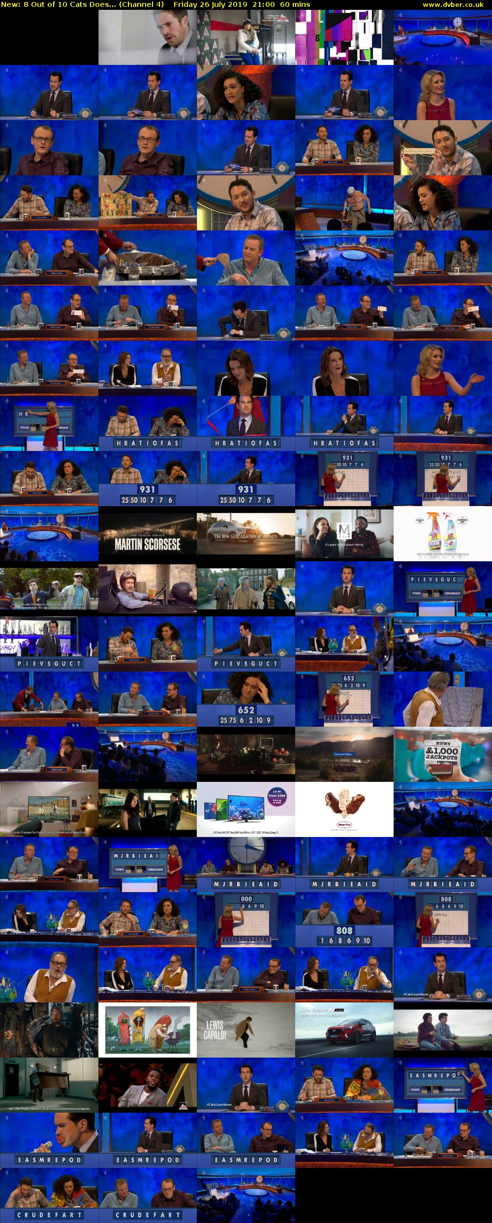 8 Out of 10 Cats Does... (Channel 4) Friday 26 July 2019 21:00 - 22:00