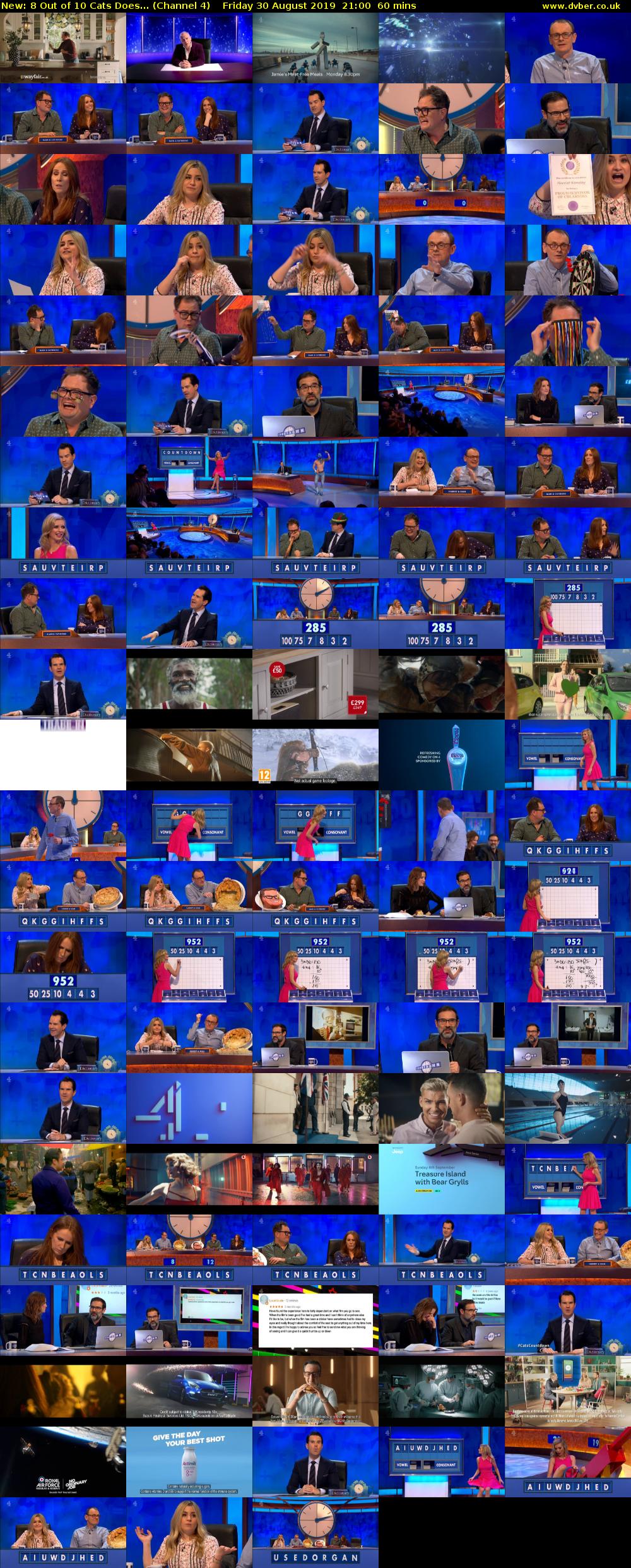 8 Out of 10 Cats Does... (Channel 4) Friday 30 August 2019 21:00 - 22:00