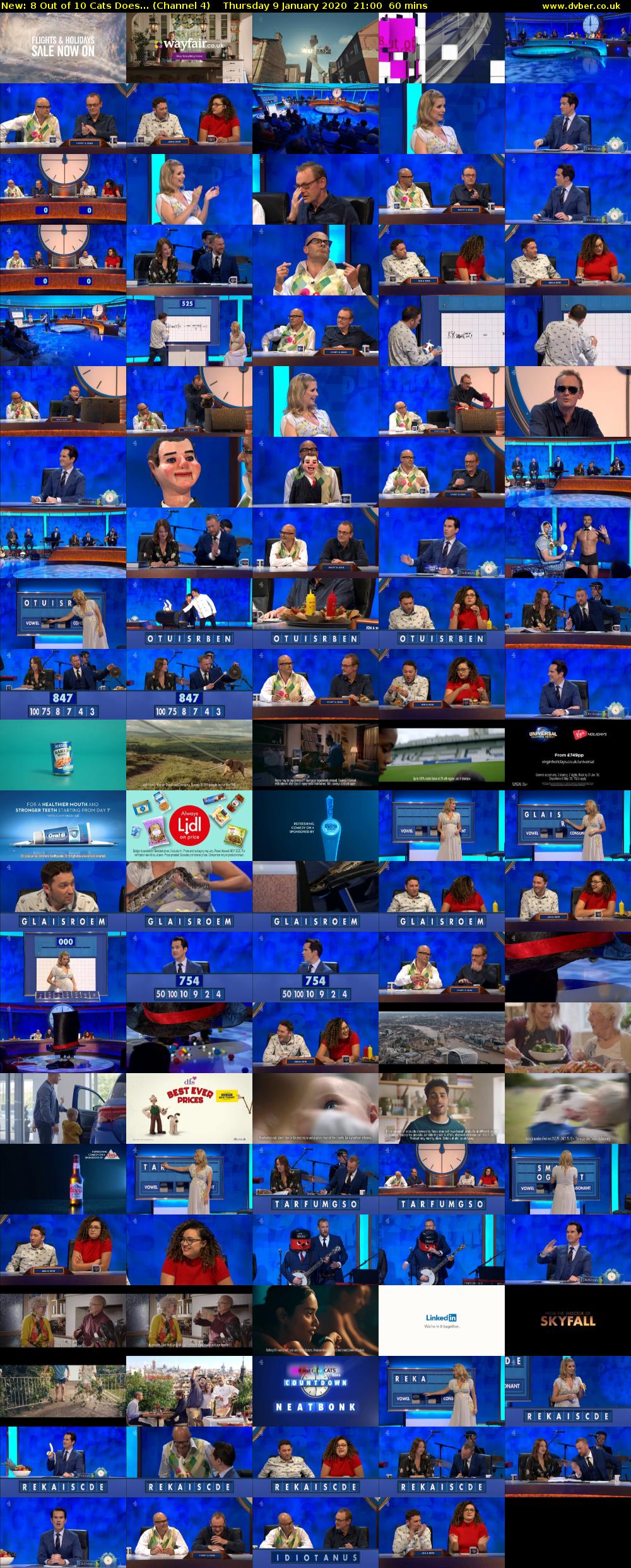 8 Out of 10 Cats Does... (Channel 4) Thursday 9 January 2020 21:00 - 22:00