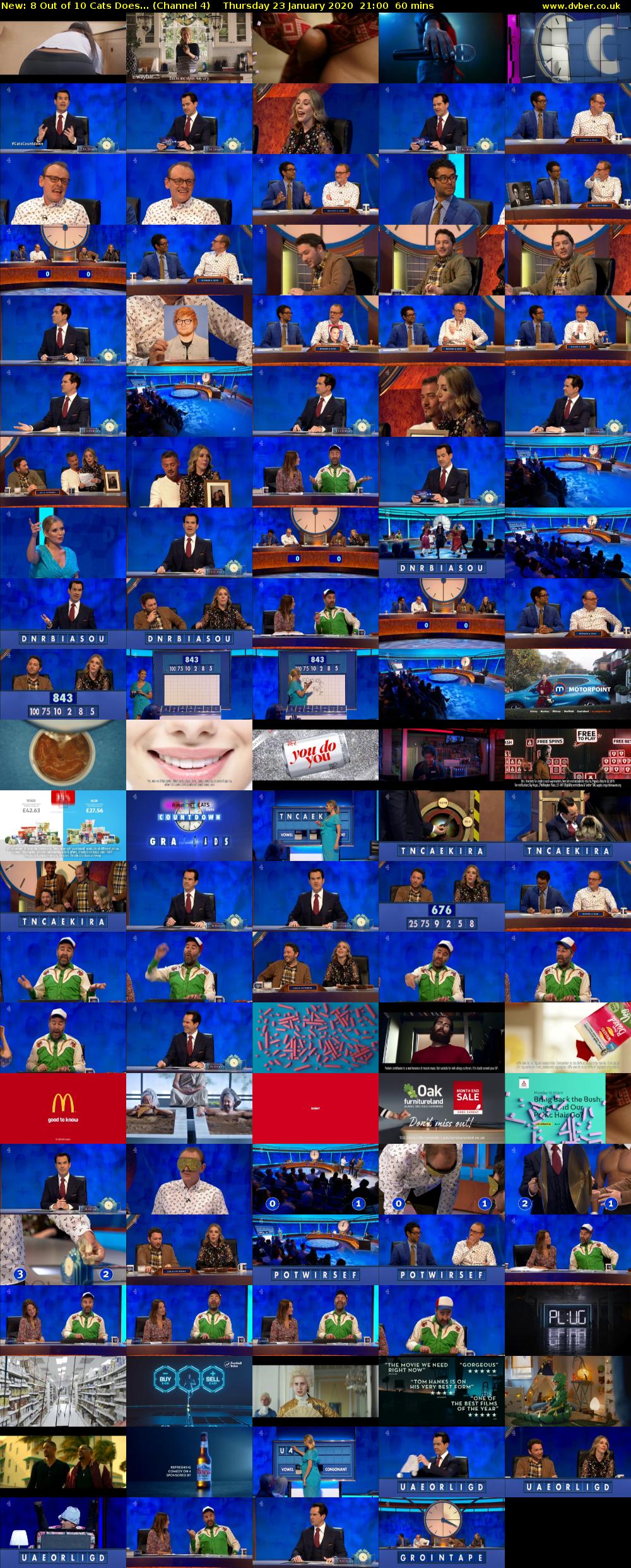 8 Out of 10 Cats Does... (Channel 4) Thursday 23 January 2020 21:00 - 22:00