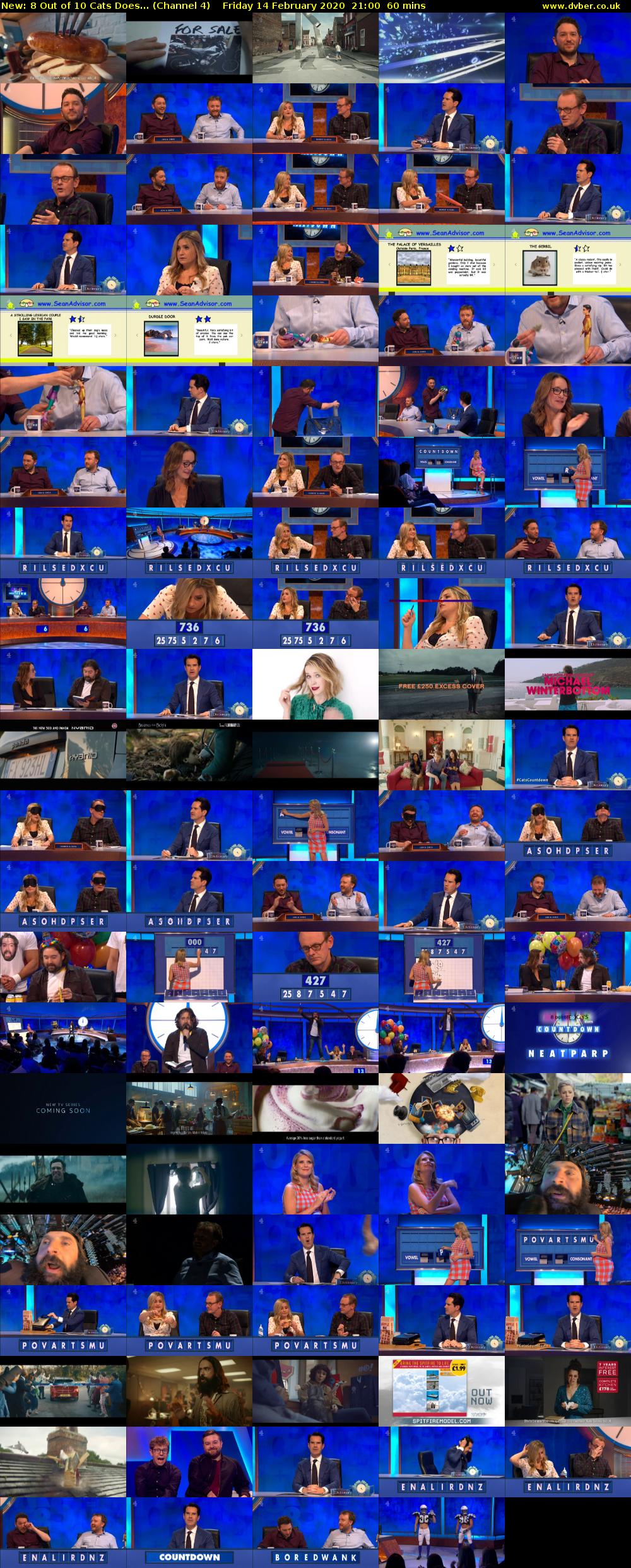 8 Out of 10 Cats Does... (Channel 4) Friday 14 February 2020 21:00 - 22:00