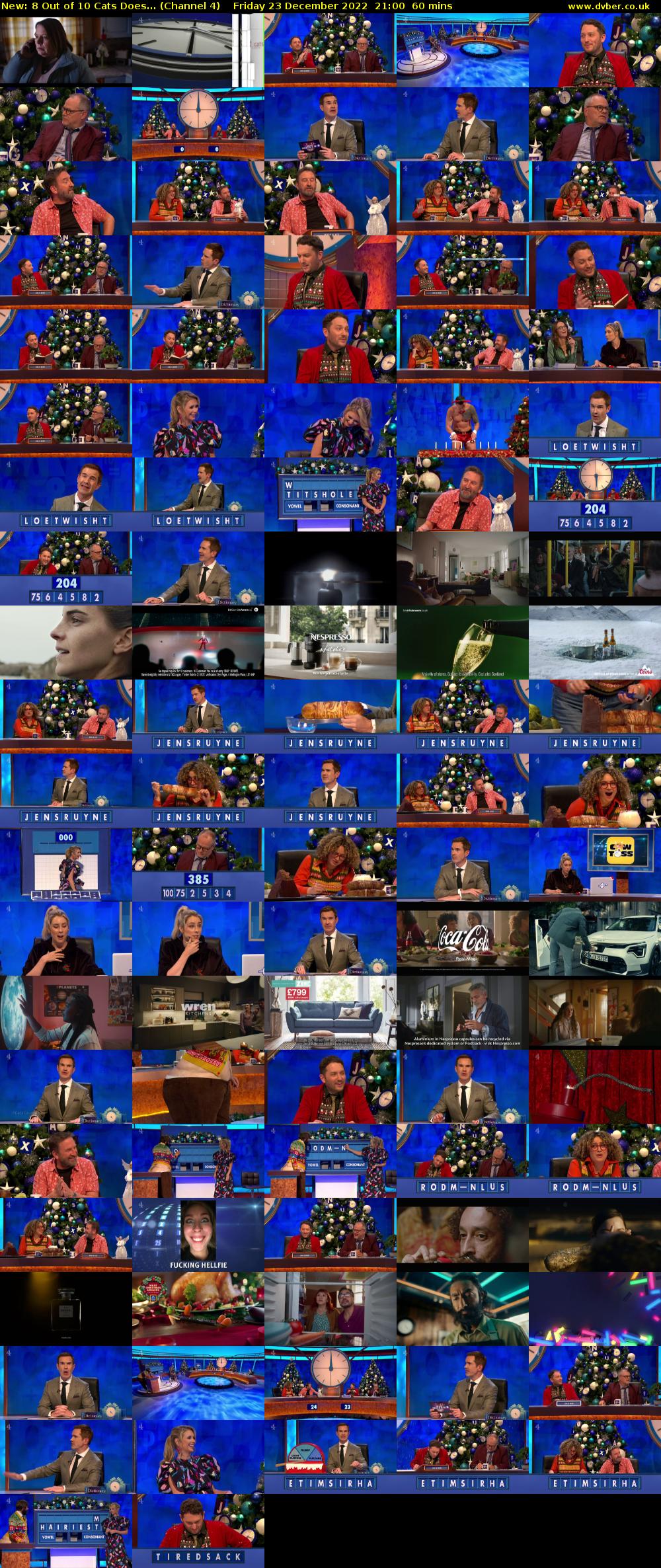 8 Out of 10 Cats Does... (Channel 4) Friday 23 December 2022 21:00 - 22:00