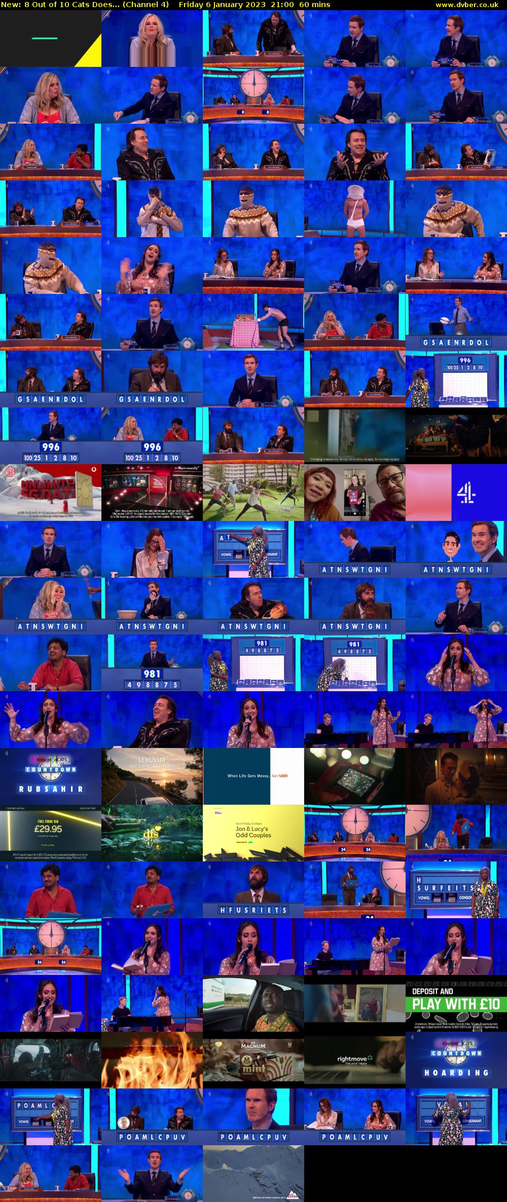 8 Out of 10 Cats Does... (Channel 4) Friday 6 January 2023 21:00 - 22:00