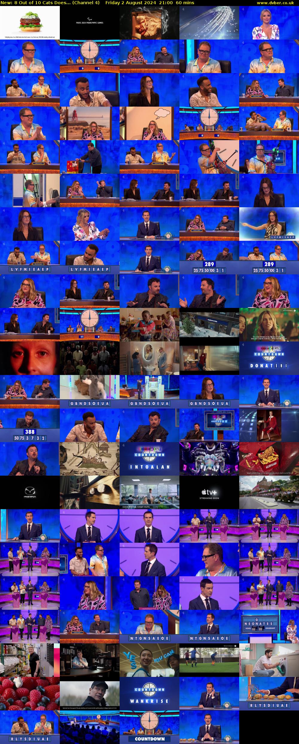 8 Out of 10 Cats Does... (Channel 4) Friday 2 August 2024 21:00 - 22:00