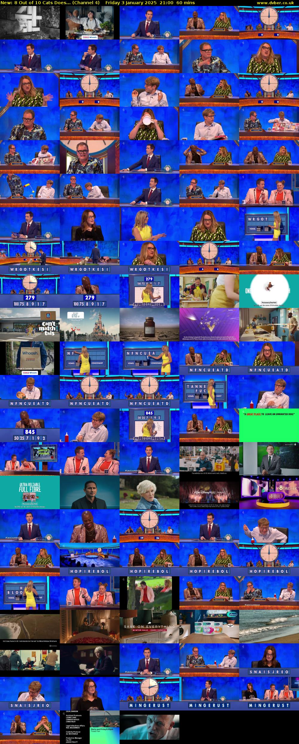 8 Out of 10 Cats Does... (Channel 4) Friday 3 January 2025 21:00 - 22:00