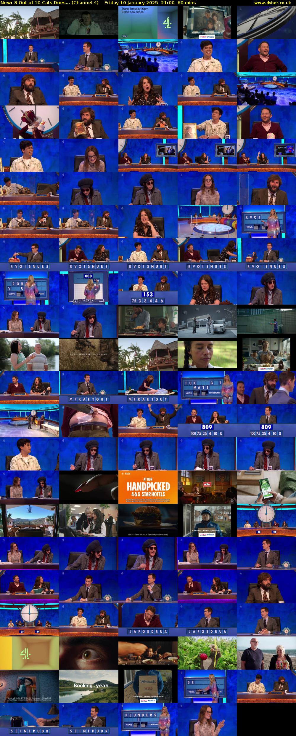 8 Out of 10 Cats Does... (Channel 4) Friday 10 January 2025 21:00 - 22:00