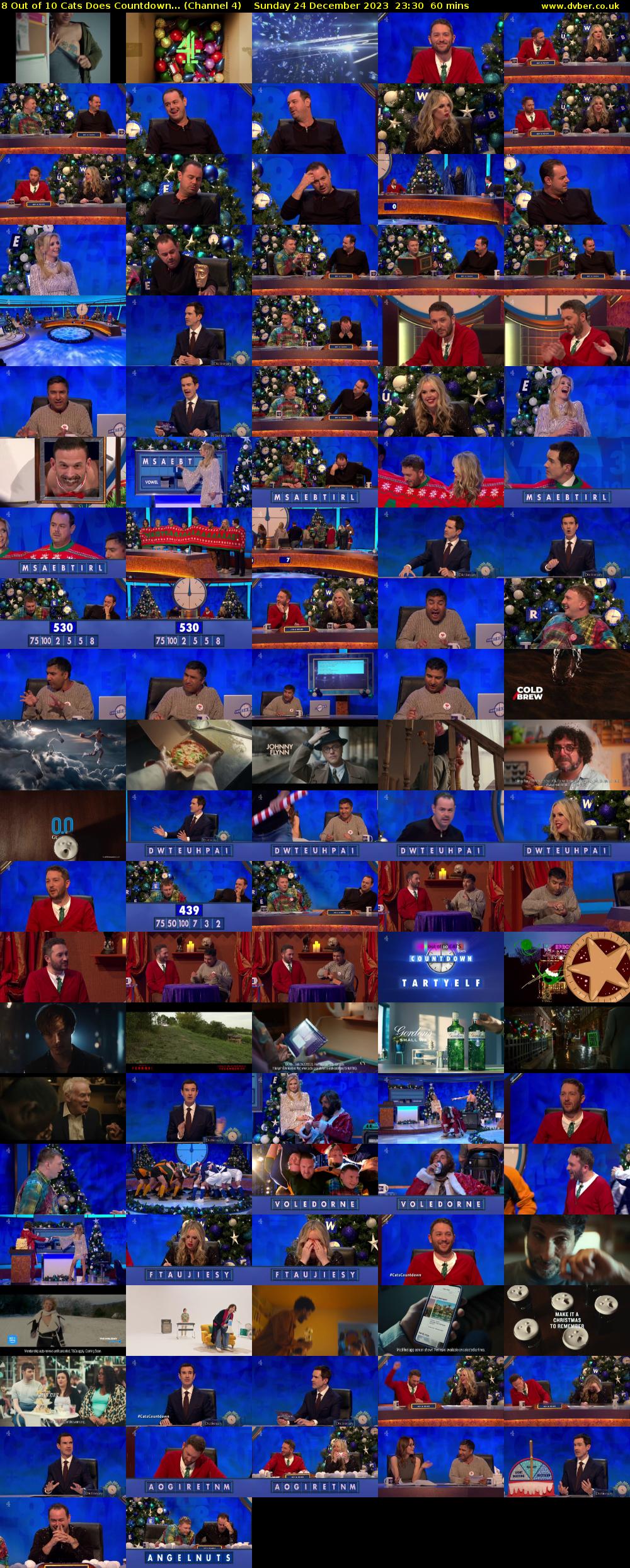 8 Out of 10 Cats Does Countdown... (Channel 4) Sunday 24 December 2023 23:30 - 00:30