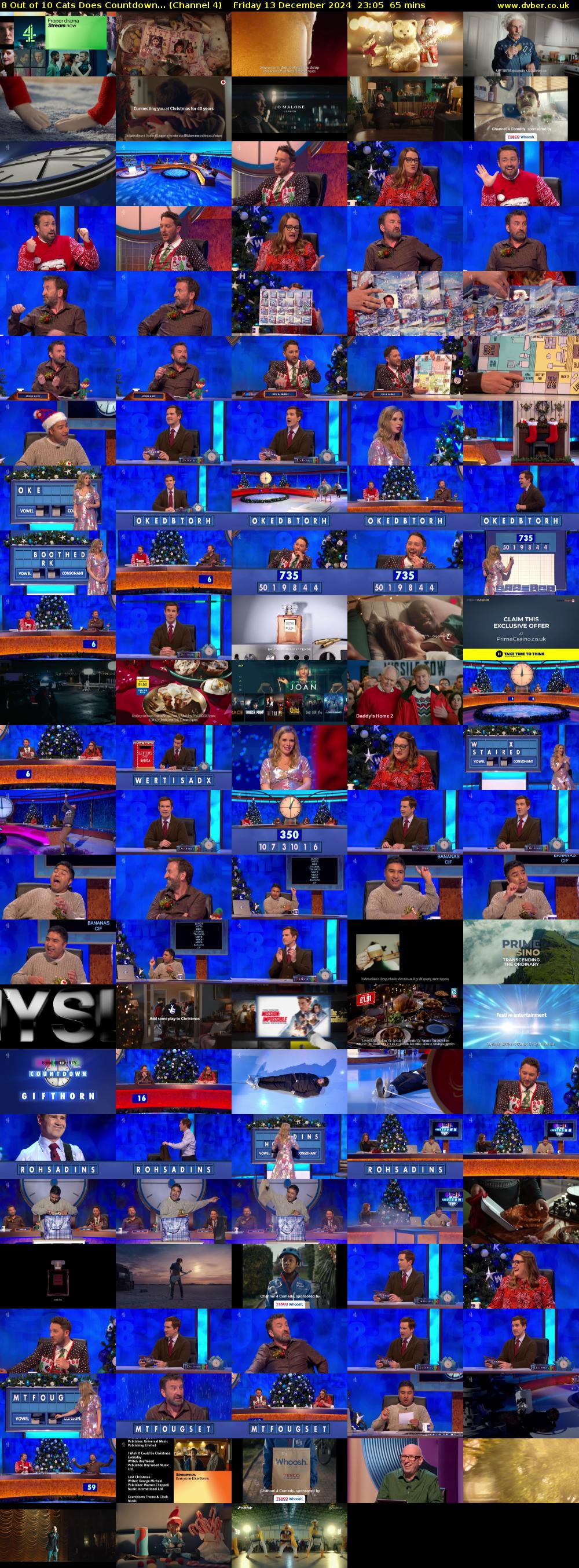 8 Out of 10 Cats Does Countdown... (Channel 4) Friday 13 December 2024 23:05 - 00:10