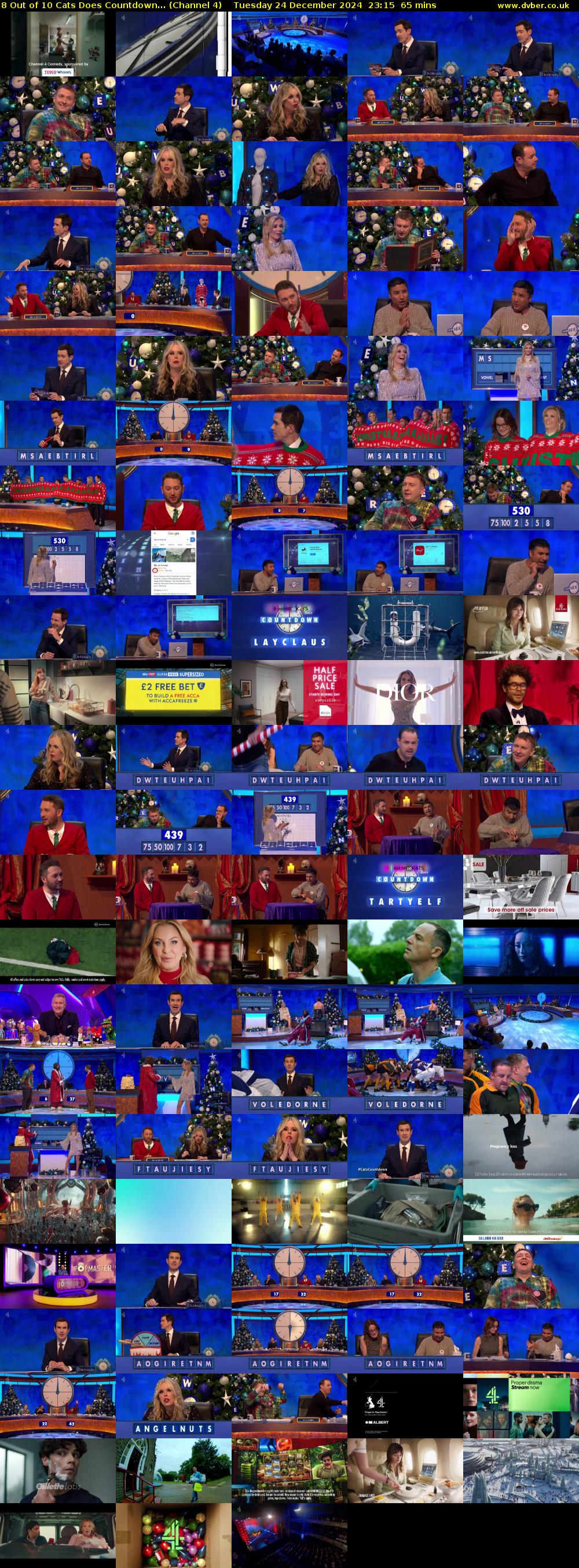 8 Out of 10 Cats Does Countdown... (Channel 4) Tuesday 24 December 2024 23:15 - 00:20