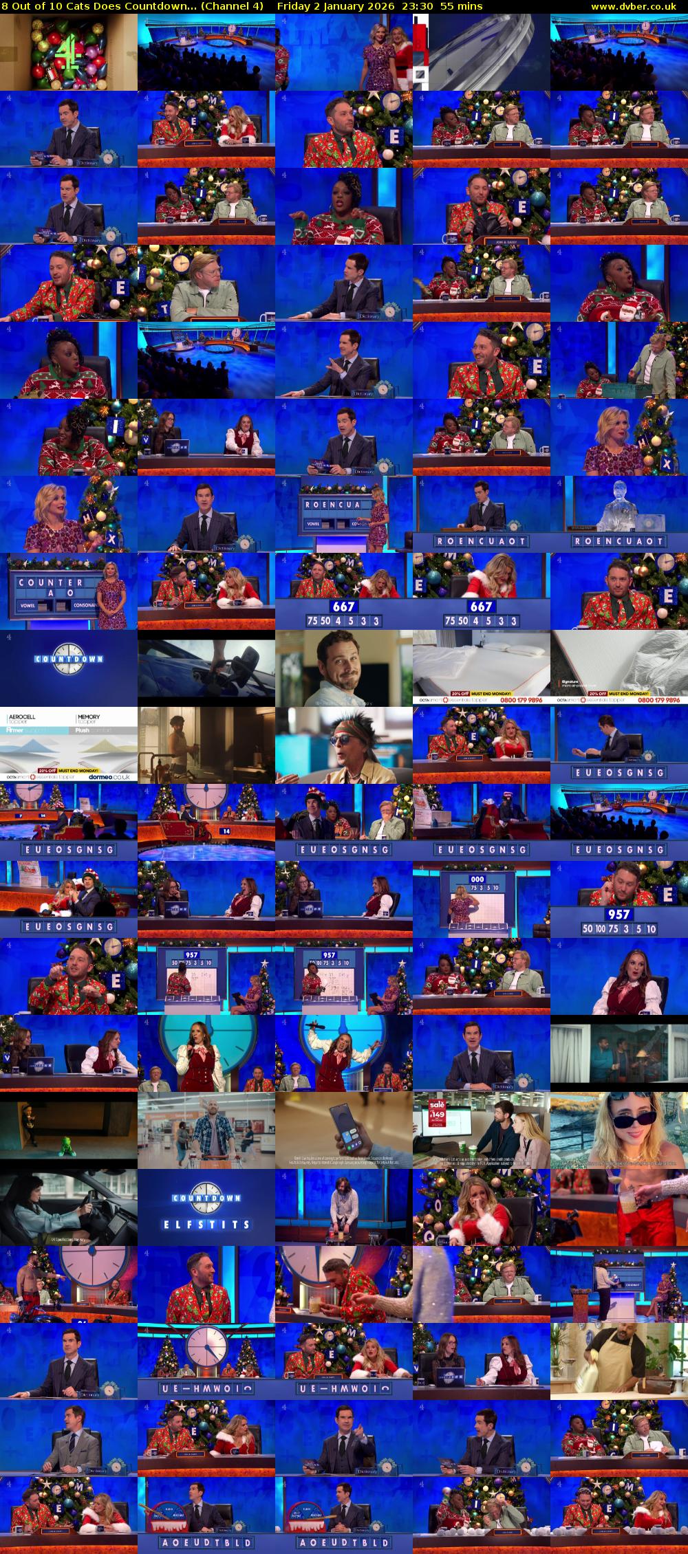 8 Out of 10 Cats Does Countdown... (Channel 4) Friday 2 January 2026 23:30 - 00:25