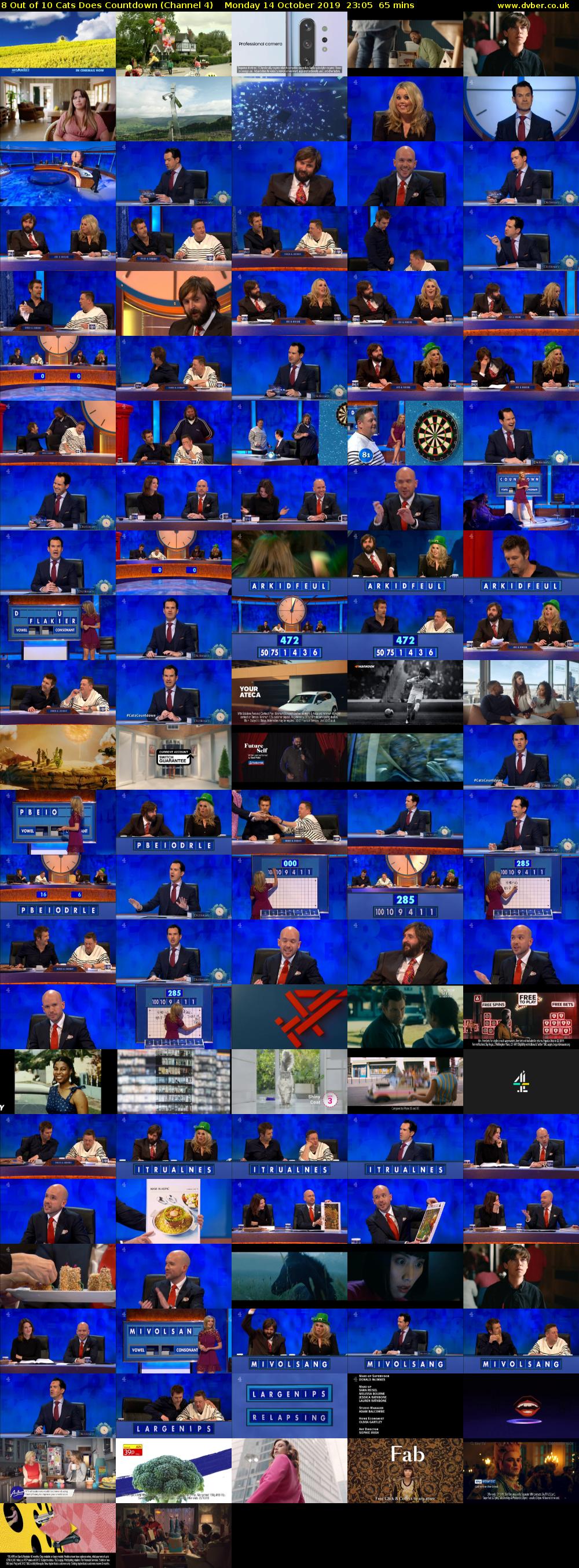 8 Out of 10 Cats Does Countdown (Channel 4) Monday 14 October 2019 23:05 - 00:10