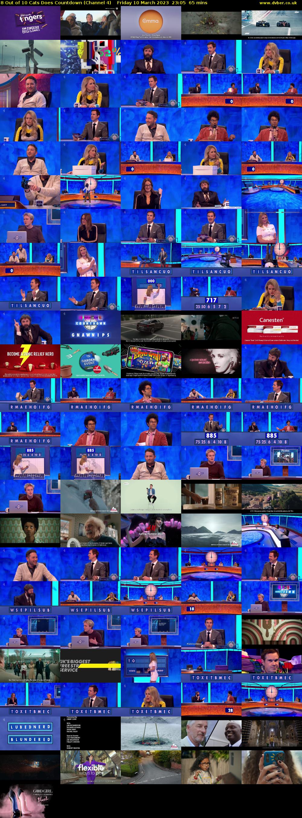 8 Out of 10 Cats Does Countdown (Channel 4) Friday 10 March 2023 23:05 - 00:10