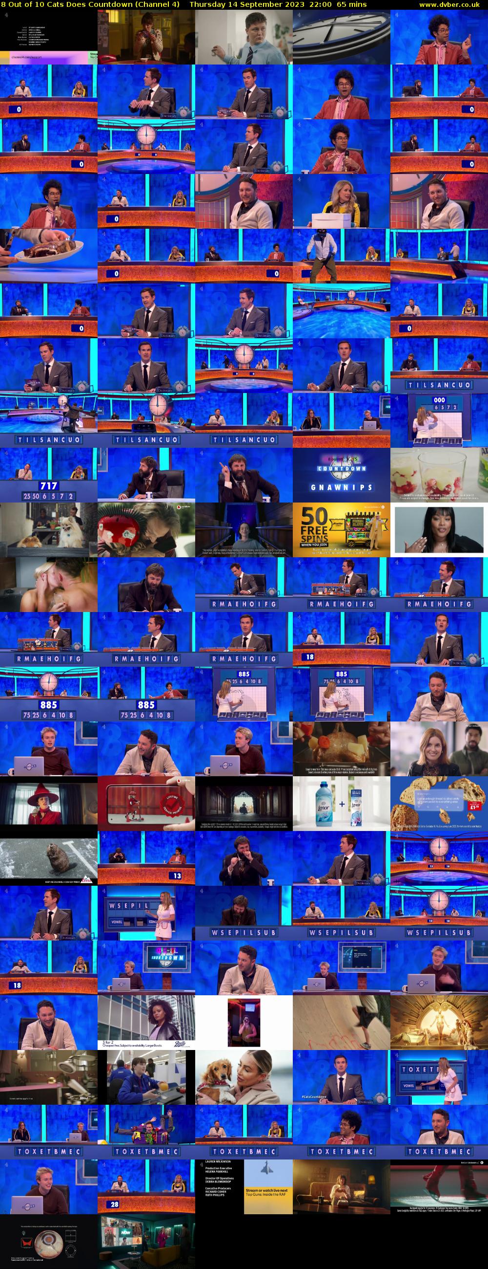 8 Out of 10 Cats Does Countdown (Channel 4) Thursday 14 September 2023 22:00 - 23:05