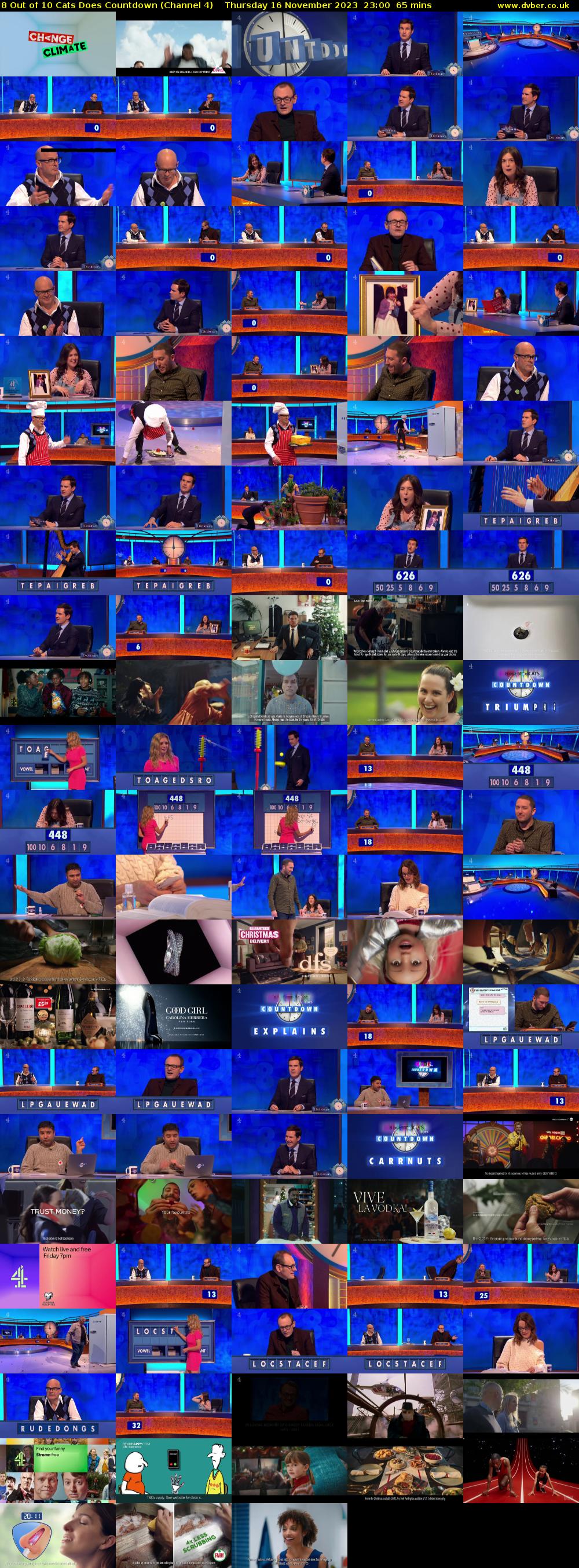 8 Out of 10 Cats Does Countdown (Channel 4) Thursday 16 November 2023 23:00 - 00:05