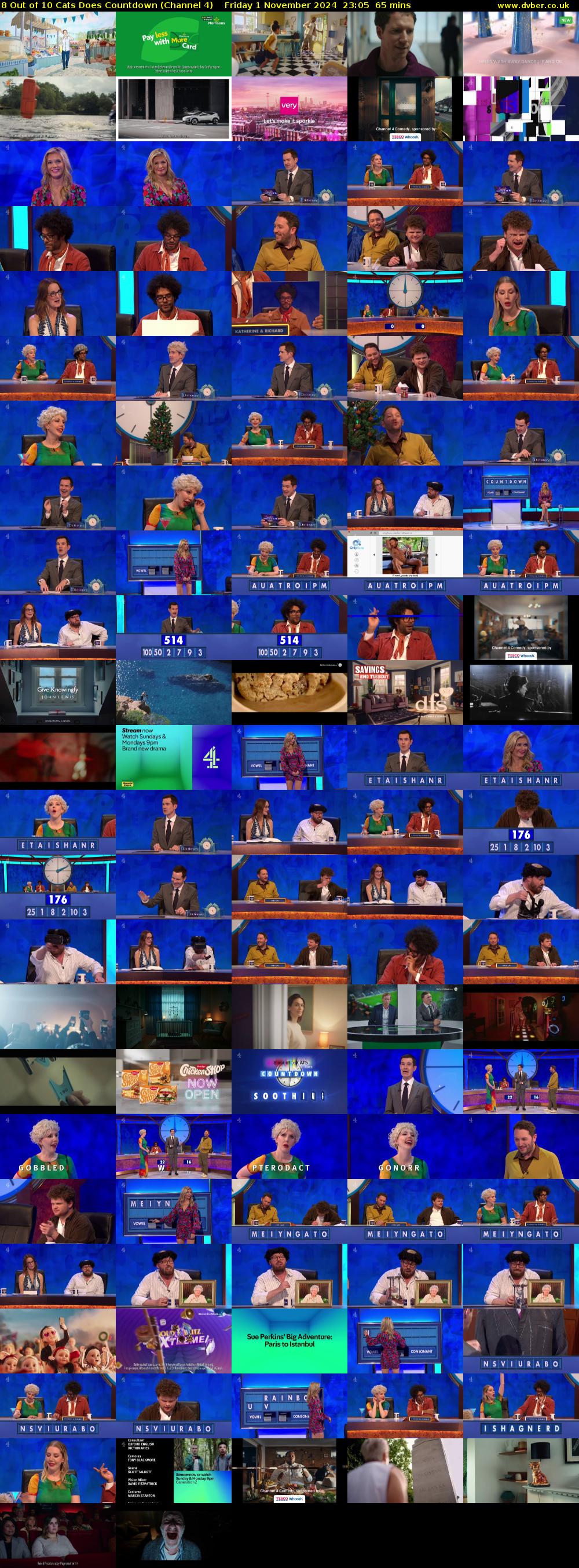 8 Out of 10 Cats Does Countdown (Channel 4) Friday 1 November 2024 23:05 - 00:10