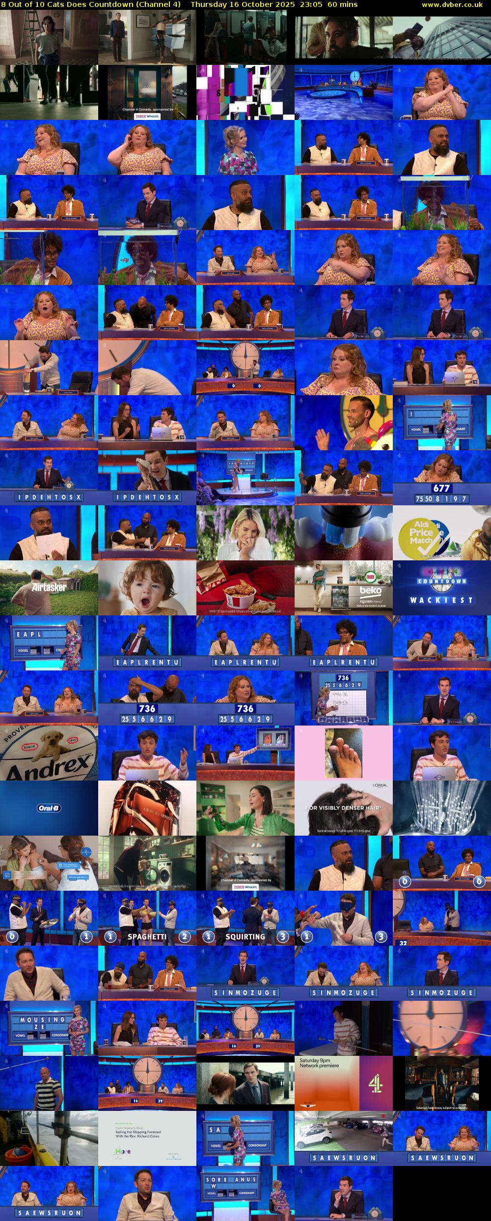 8 Out of 10 Cats Does Countdown (Channel 4) Thursday 16 October 2025 23:05 - 00:05