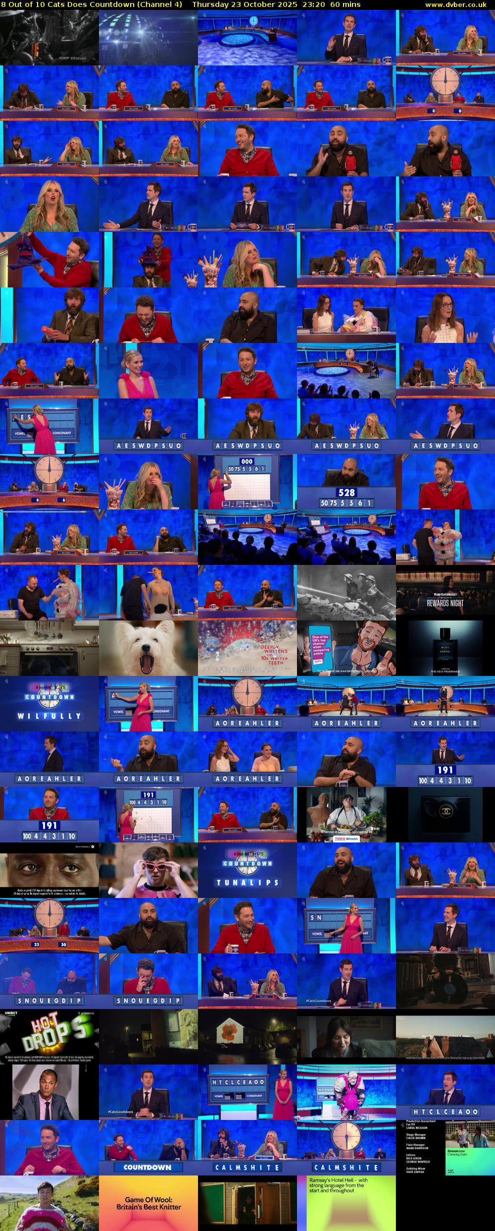8 Out of 10 Cats Does Countdown (Channel 4) Thursday 23 October 2025 23:20 - 00:20
