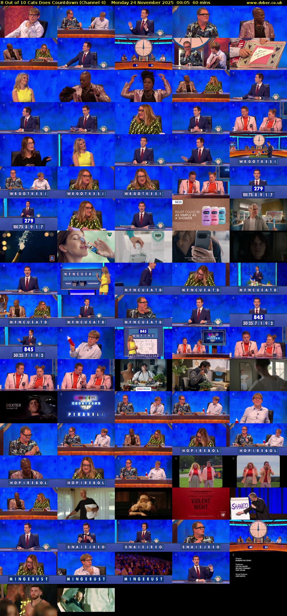 8 Out of 10 Cats Does Countdown (Channel 4) Monday 24 November 2025 00:05 - 01:05